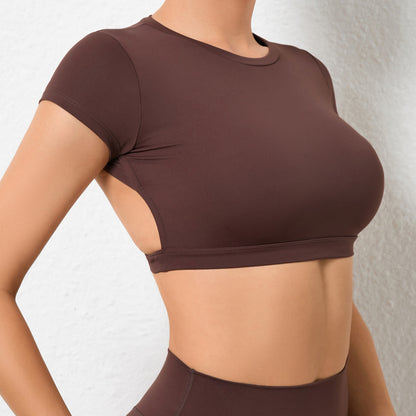 Backless cropped top
