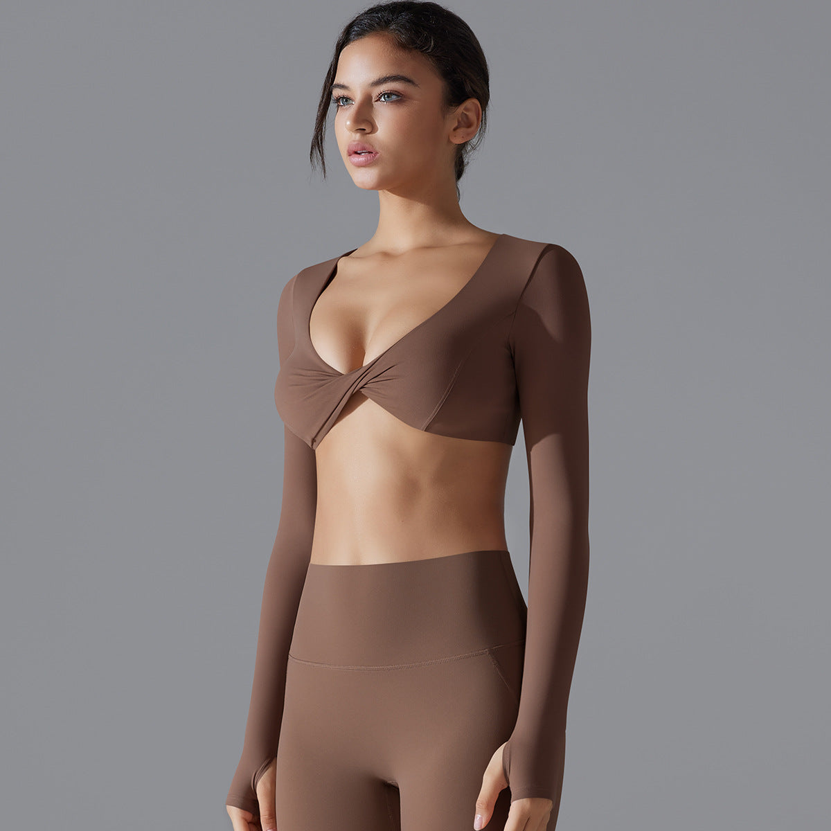Twisted front full sleeve top