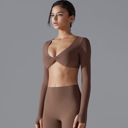 Twisted front full sleeve top