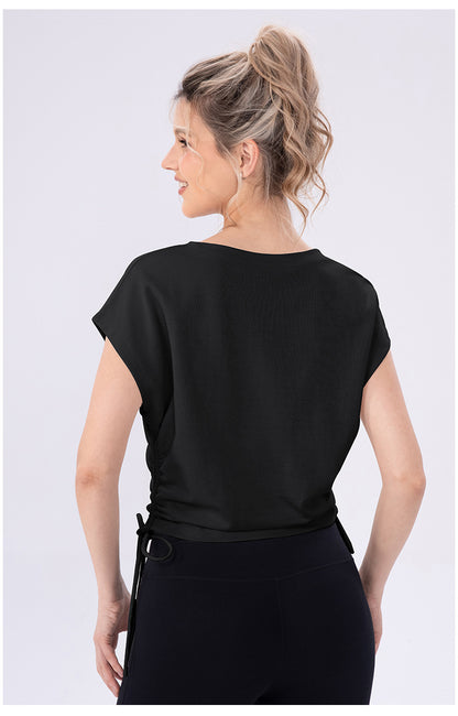 T shirt with drawstring