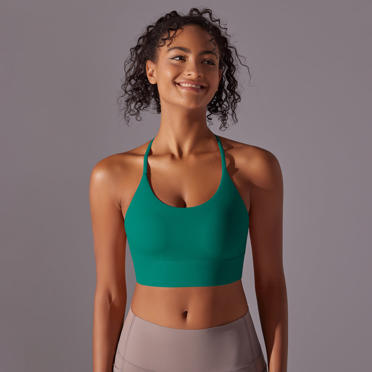 Seamless padded bra