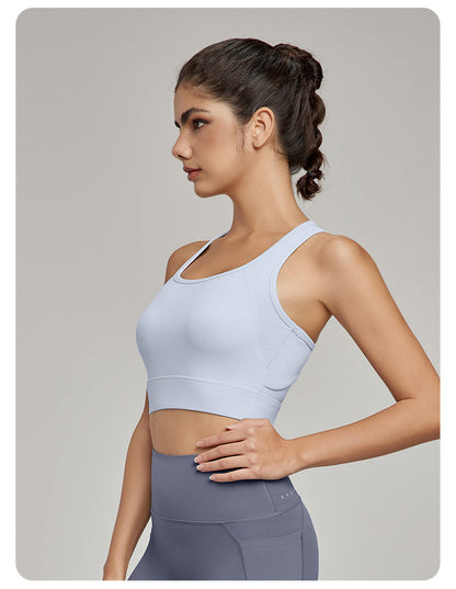 Cut out back sports bra