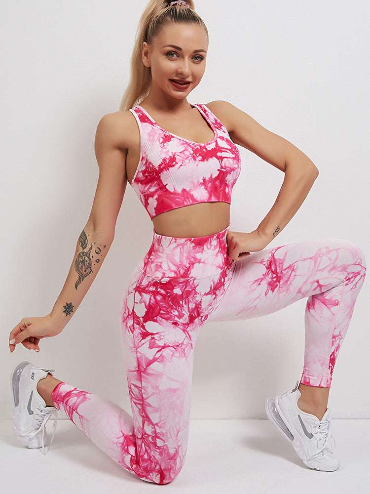 Tie Dye Mix & Match Bra & leggings set