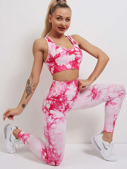 Tie Dye Mix & Match Bra & leggings set
