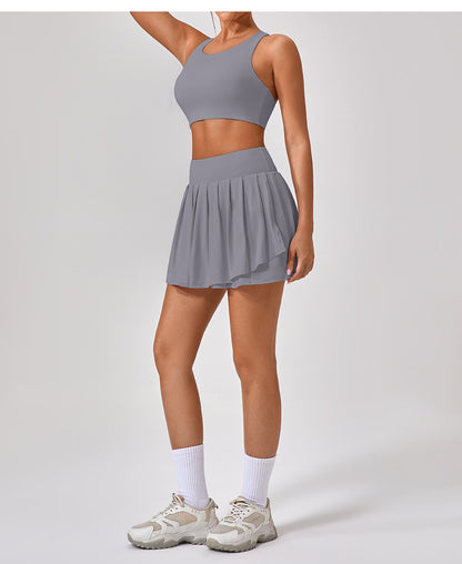 Matching two or three piece bra, skort & jacket set