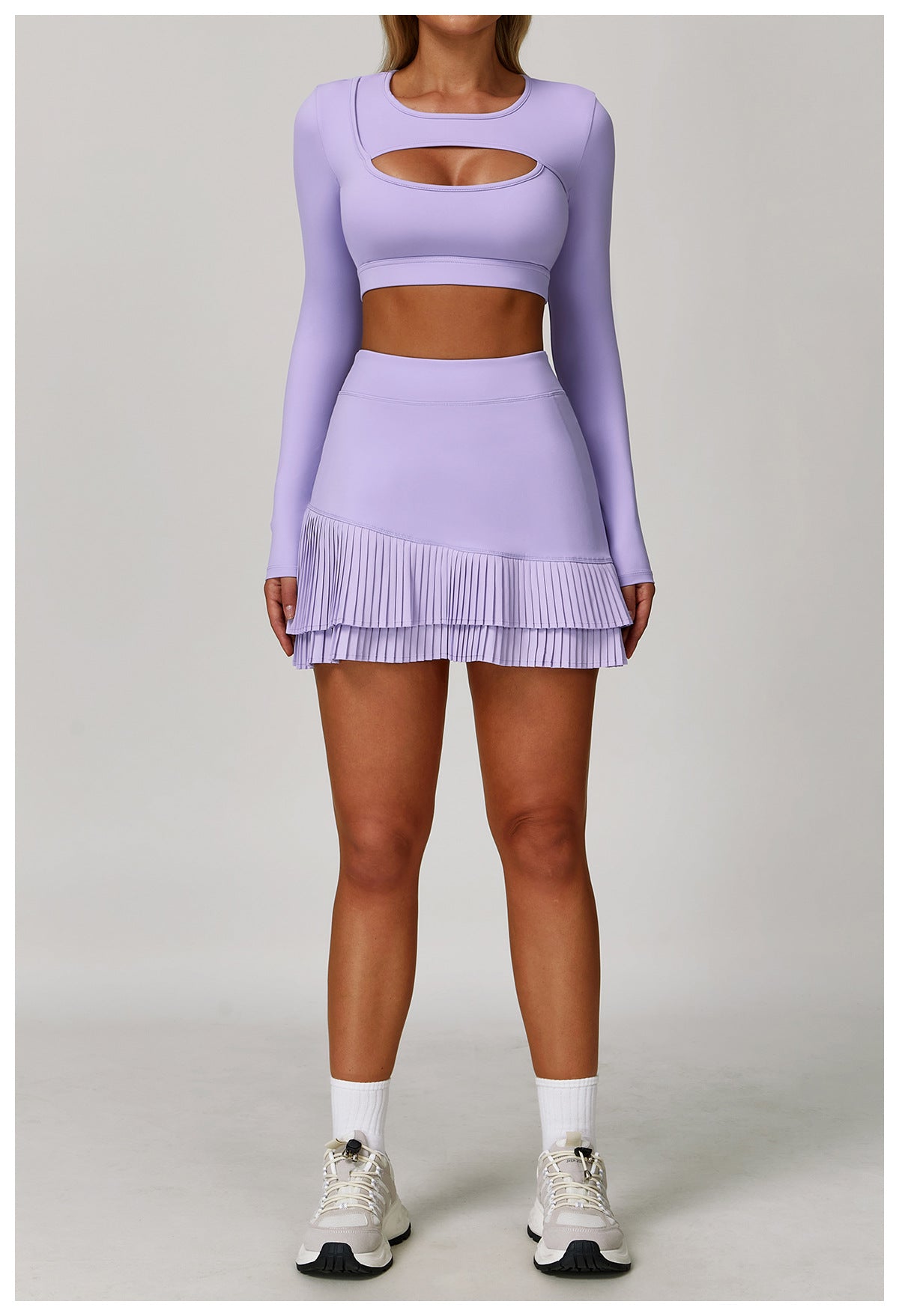 Pleated tennis skort