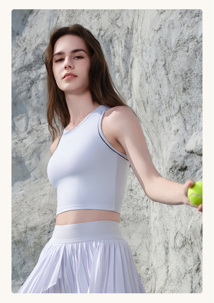 Contrast stitch vest