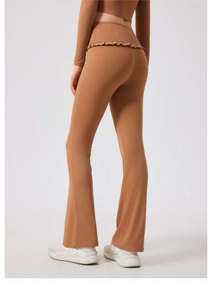 Ruffled Skinny Trousers