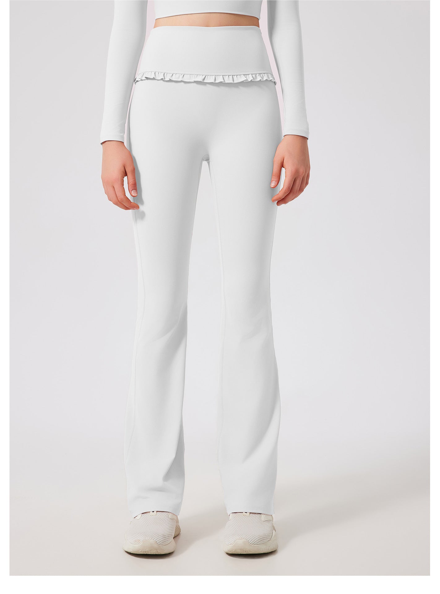 Ruffled Skinny Trousers