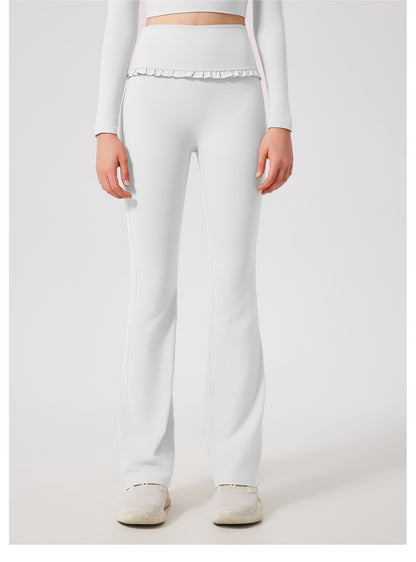 Ruffled Skinny Trousers