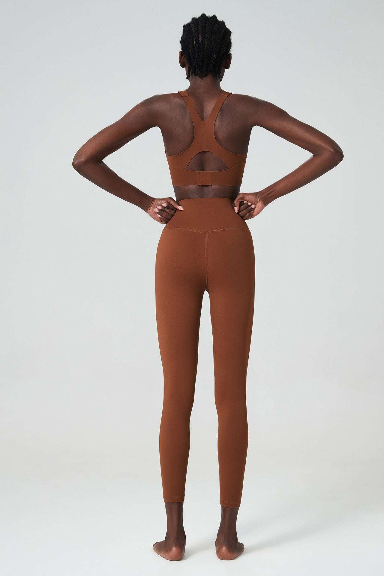 Cross back bra & leggings set