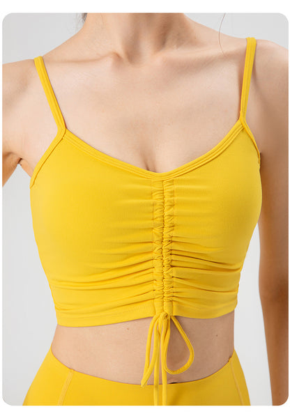 Gathered front sports vest