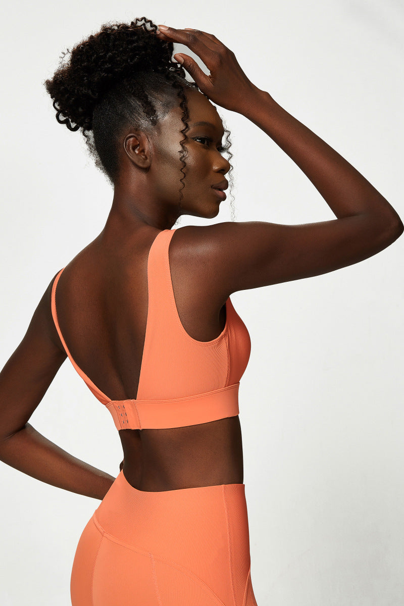 Low back sports bra