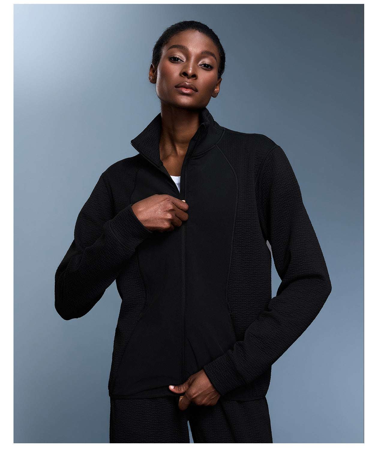 Slim fit collared jacket