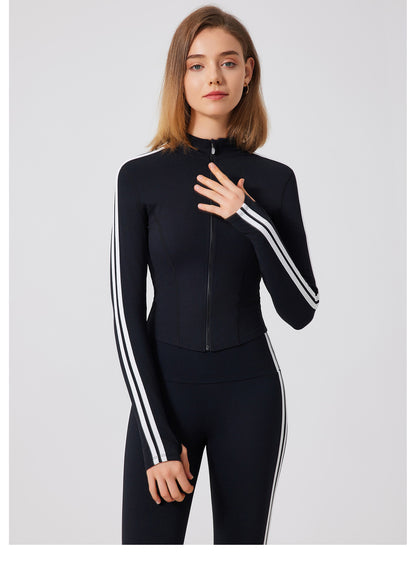 Striped sports jacket