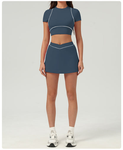 V waist Tennis skirt with pocket