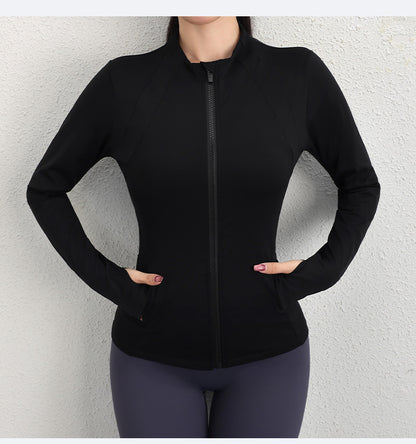 Zip front running top