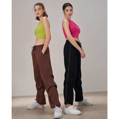 Straight leg baggy trousers
