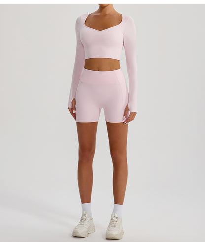 Full sleeve cropped top
