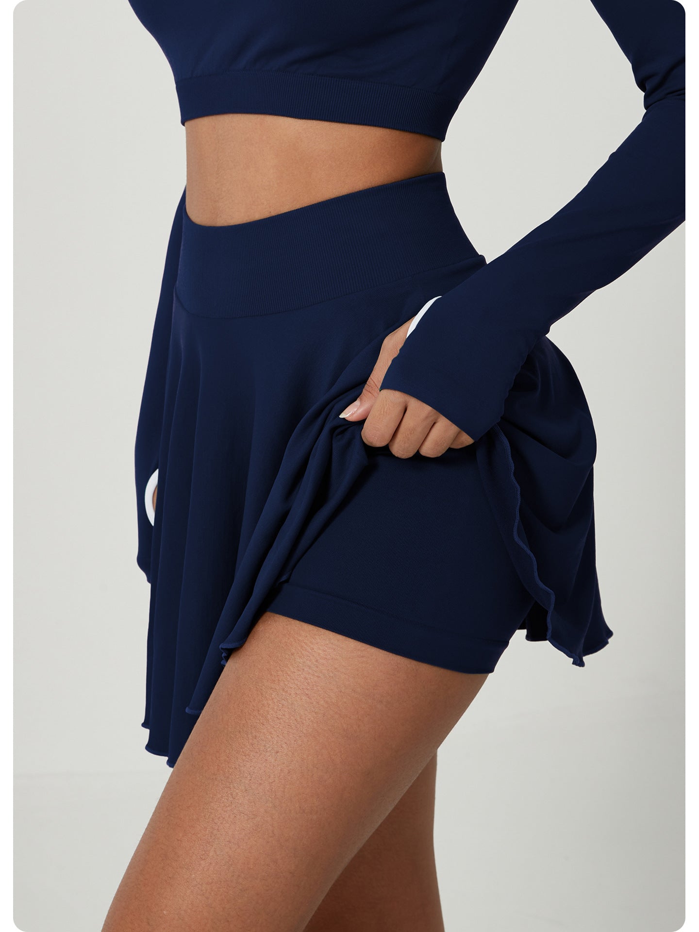 High waist tennis skirt