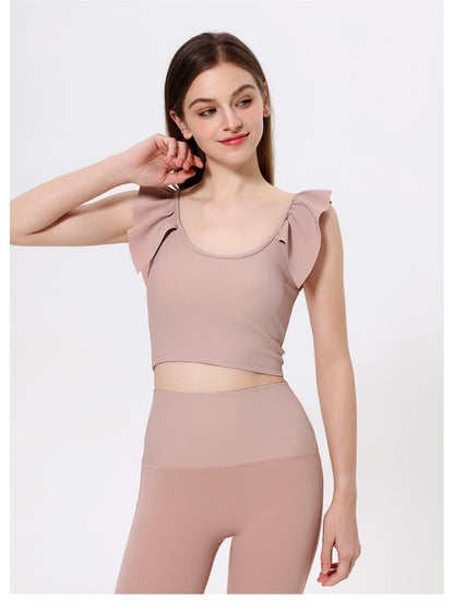 Ruffle sleeve top