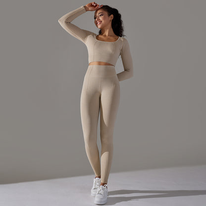Seamless quick dry fitness set