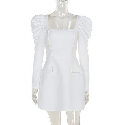 Square Collar Dress