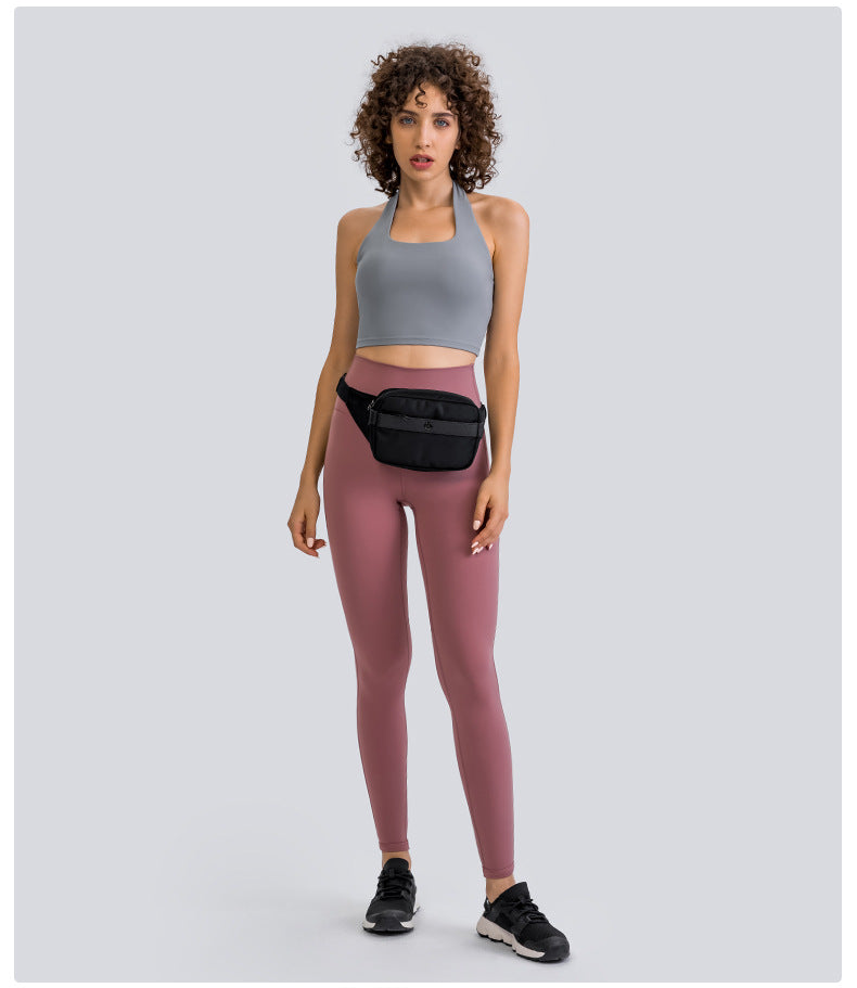 Halter neck sports bra