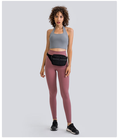 Halter neck sports bra