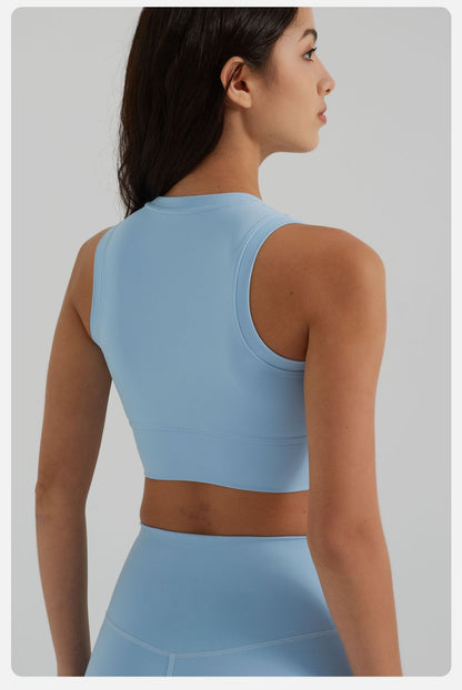 Medium support cropped vest