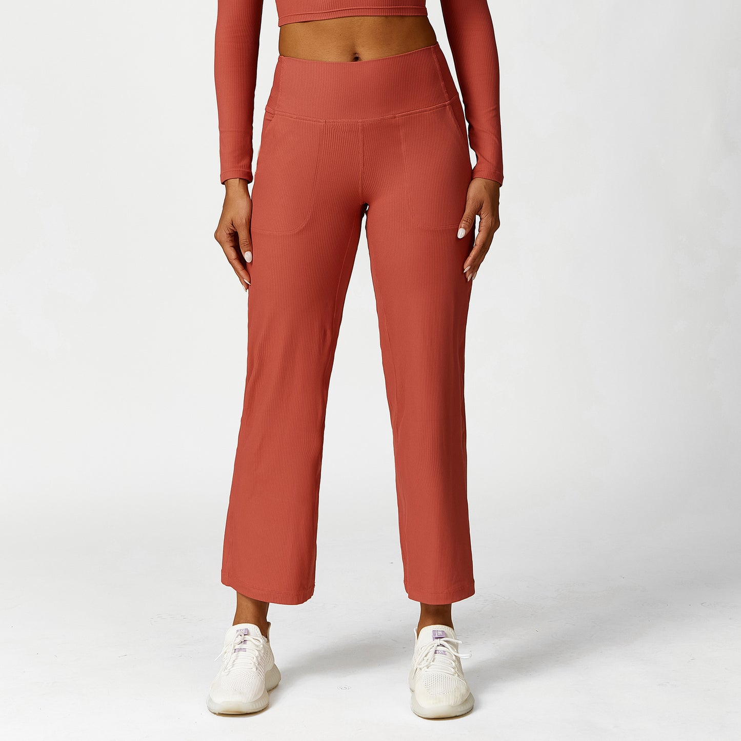 Universe Dust-Colored Wide-Leg Pants