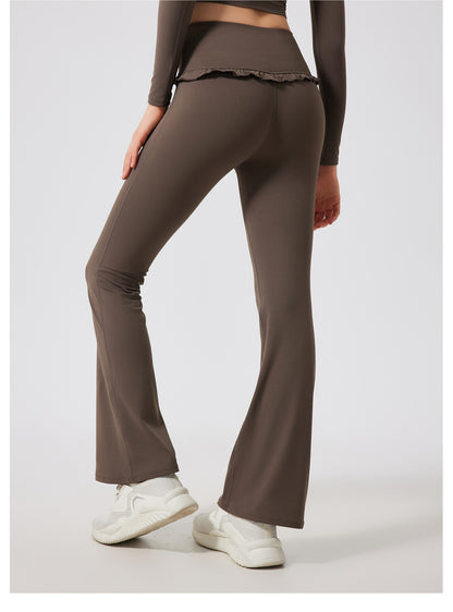 Ruffled Skinny Trousers