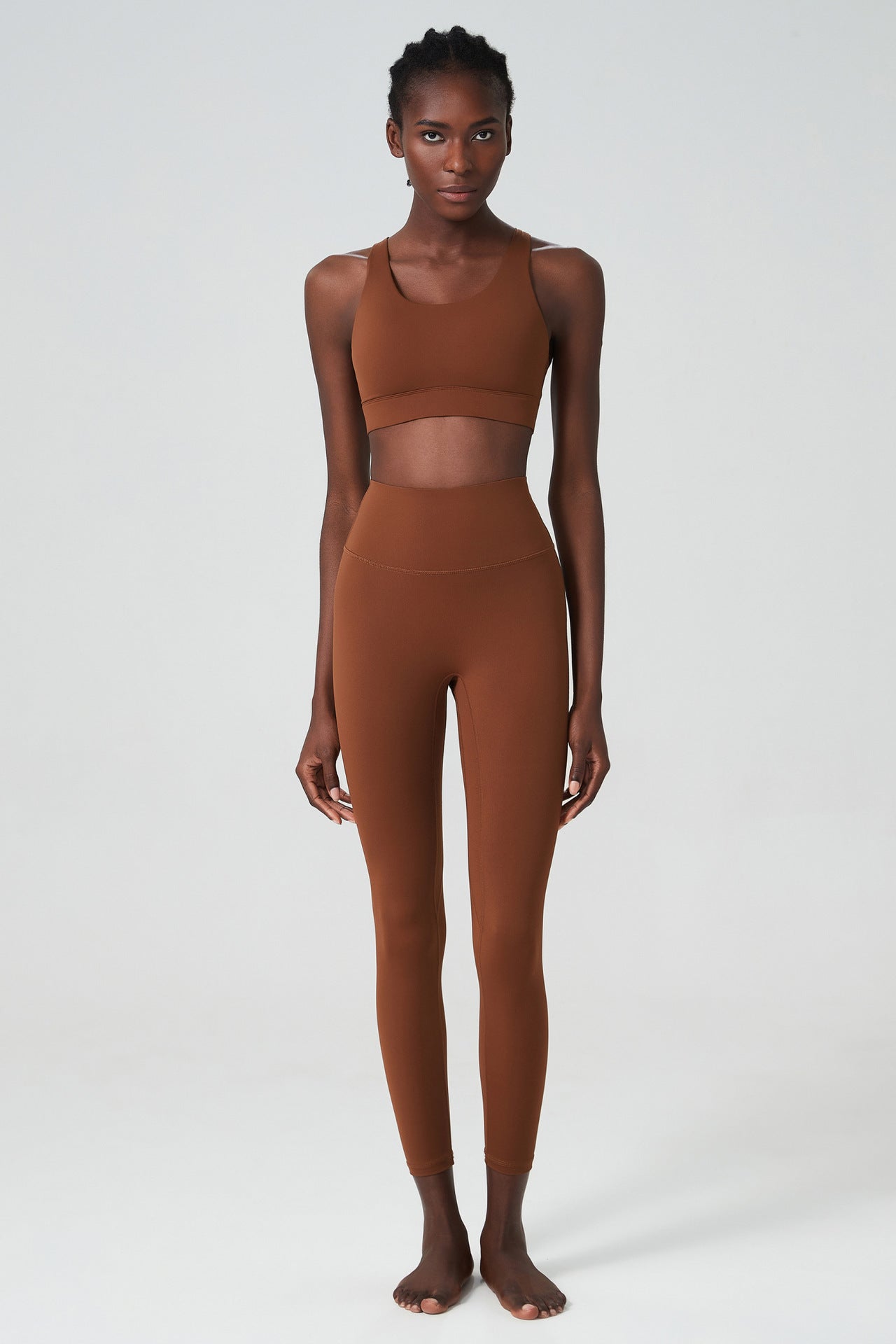 Cross back bra & leggings set