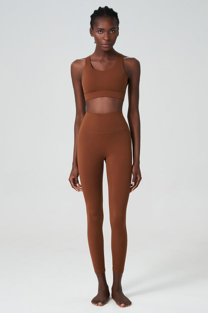 Cross back bra & leggings set