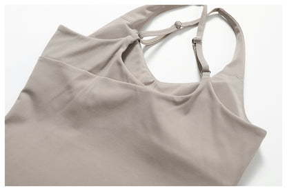 Cross back padded vest