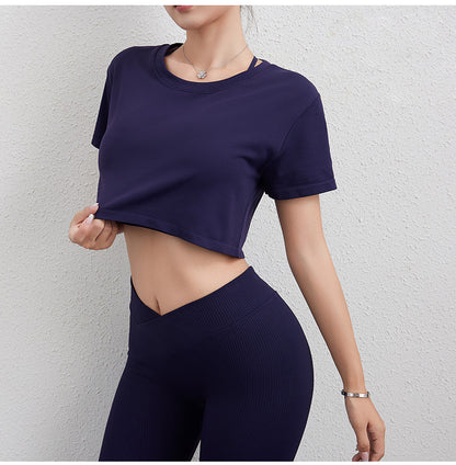 Loose fitting cropped top
