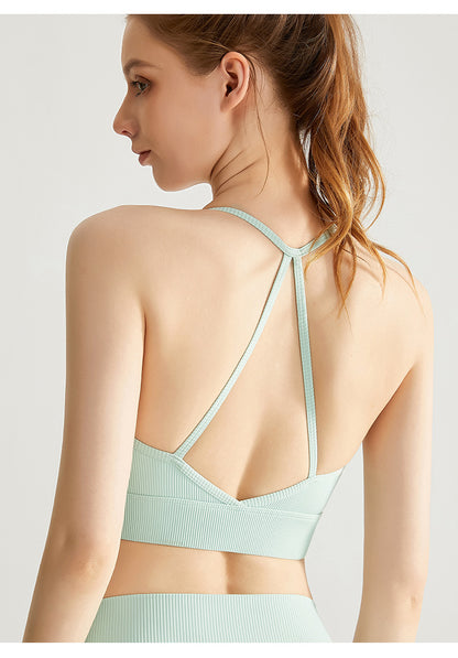 Spaghetti strap sports bra