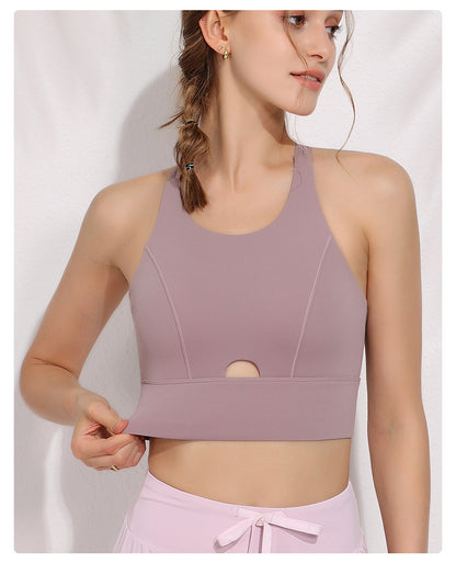 High support cut out bra