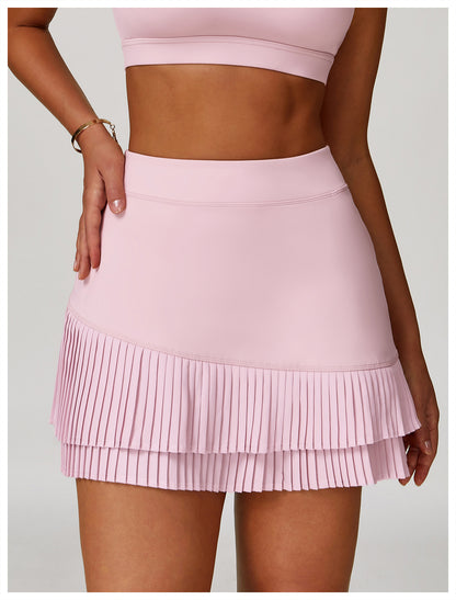 Pleated tennis skort