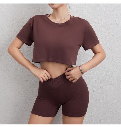 Loose fitting cropped top