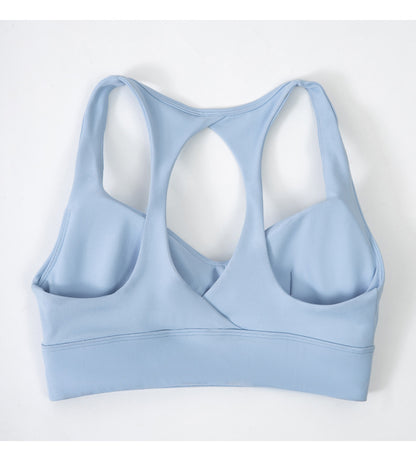 Sports bra with cut out back