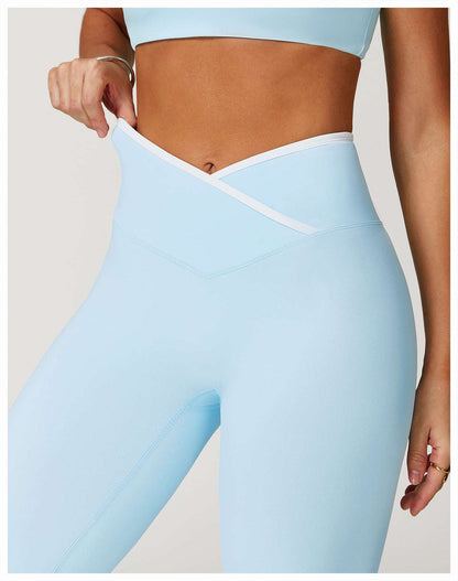 Cross waist leggings