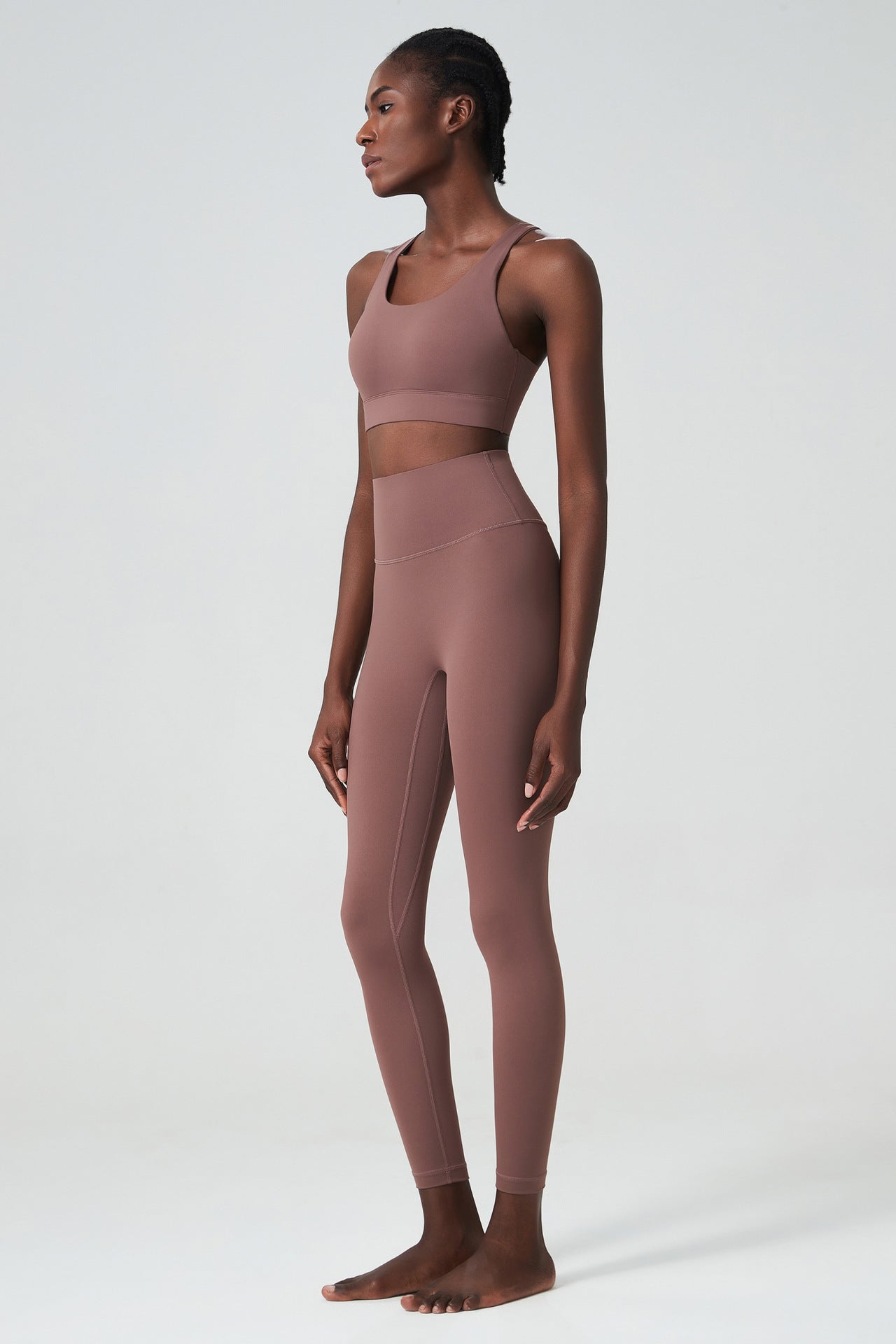 Cross back bra & leggings set