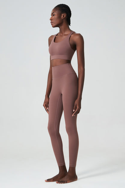 Cross back bra & leggings set