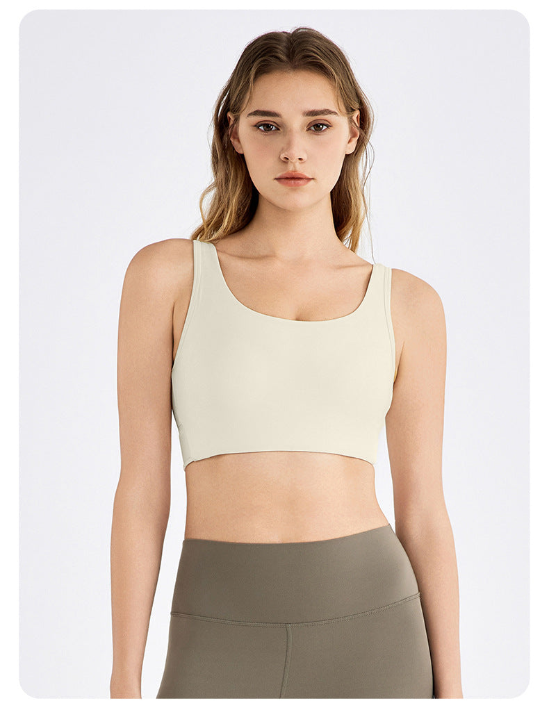 Cross back sports bra