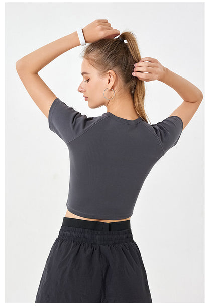Soft feel cropped top