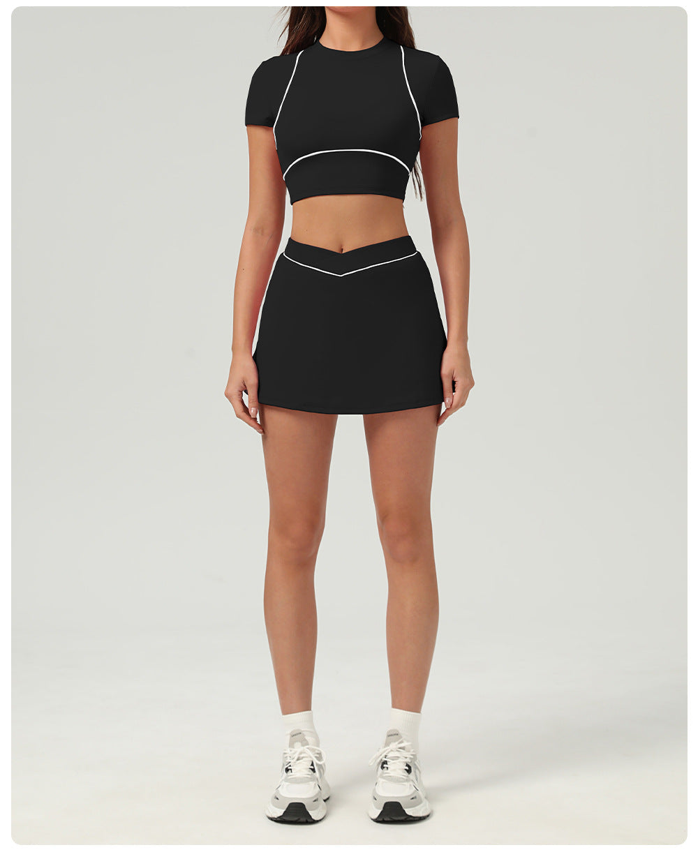V waist Tennis skirt with pocket