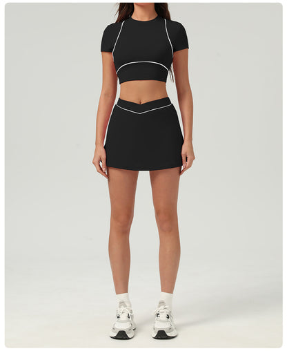 V waist Tennis skirt with pocket