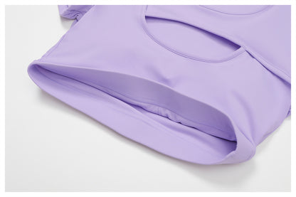 Cut out front cropped top