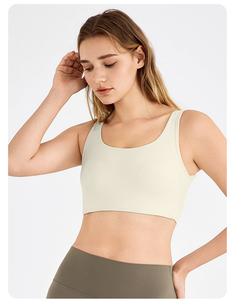 Cross back sports bra